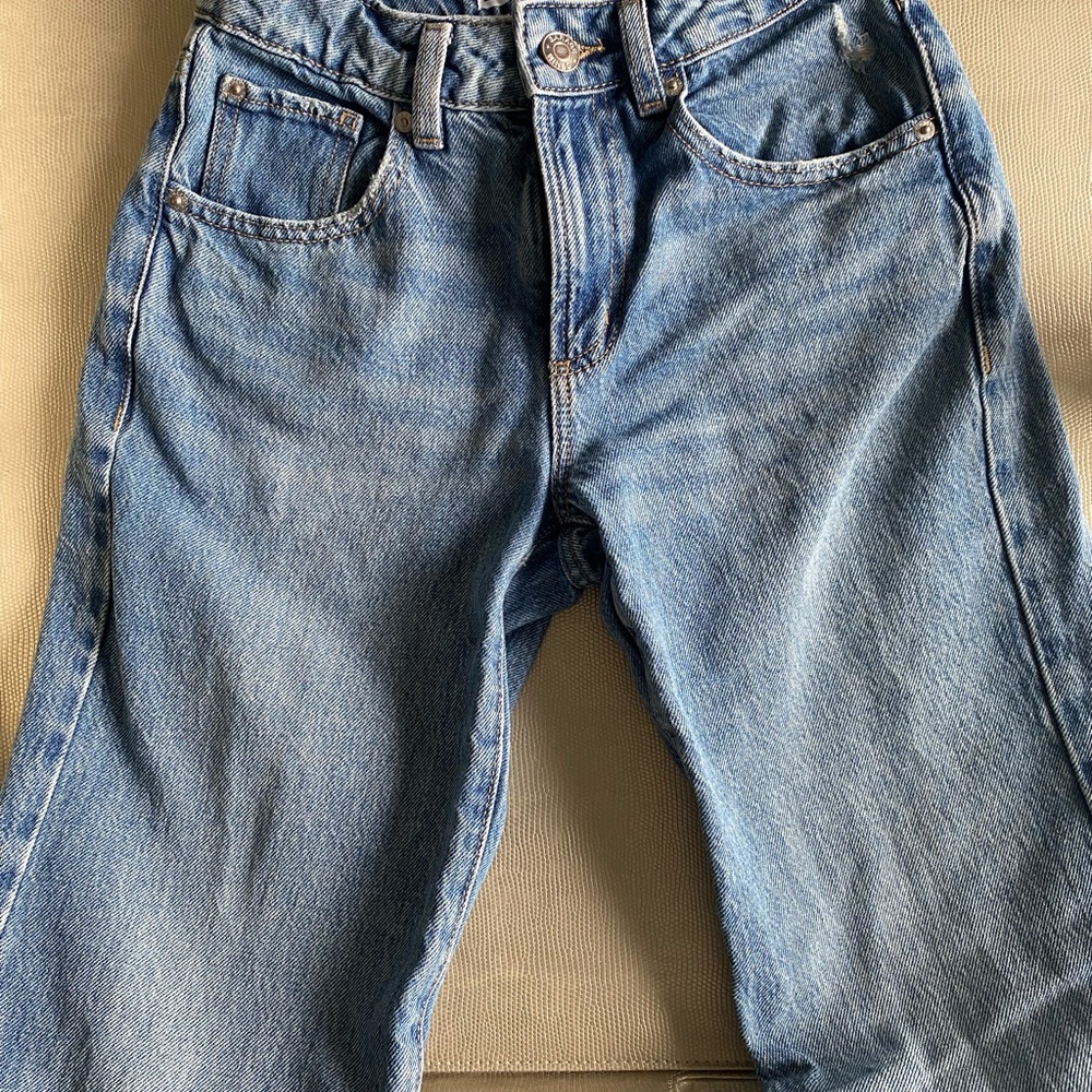 Garage Blue Straight Leg Jeans